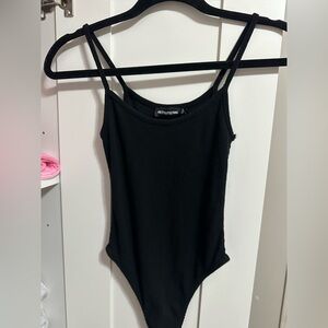 🖤PLT Black String Cami Bodysuit🖤